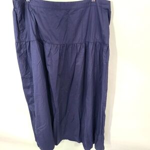 Old Navy Women's‎ Size XL Tall Skirt Blue Cotton Long Casual